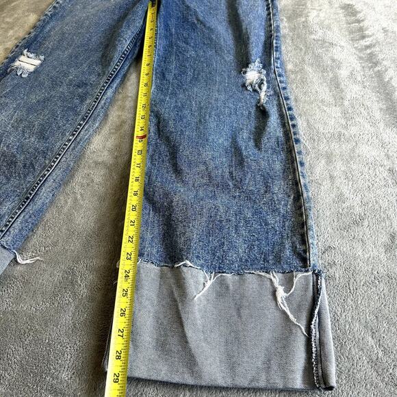VTG Swank A Posh Wide Leg Baggy Jeans Distressed Y2K Skater Grunge USA Size 6 - Picture 7 of 10